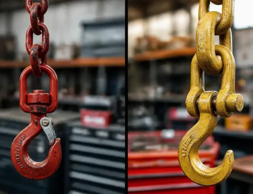 Gancho giratorio vs gancho fijo ¿cuándo puede importar?